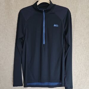 REI Men's Black and Blue Rash Guard